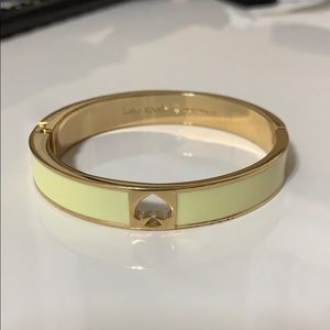 Kate Spade Cream and Gold Bangle